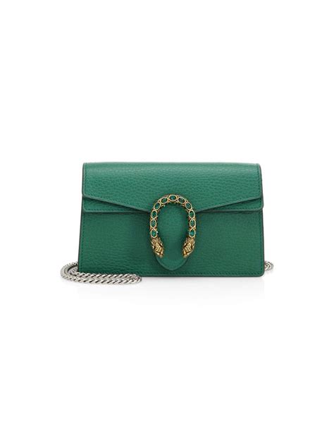 gucci dionysus super mini emerald green|Dionysus leather super mini bag .